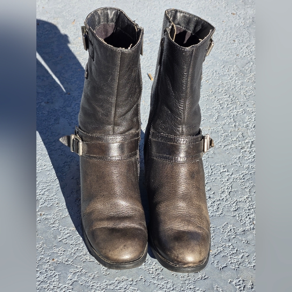 Harley Davidson Womens  Sz 8 US Serita Black Leather Riding Boots - Picture 10 of 16
